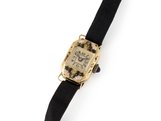 Picture FLORALE EMAILLE ARMBANDUHR