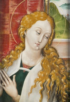Auction 165<br>BILDNIS DER BETENDEN MARIA AUS EINER VERKÜNDIGUNGSGRUPPE