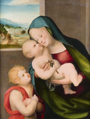 Auction 165<br>MADONNA UND KIND MIT KIND UND KLEINEM JOHANNES