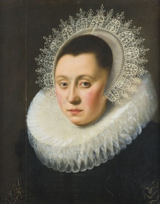 Auktion 165<br>PORTRAIT EINER DAME MIT SPITZENHAUBE