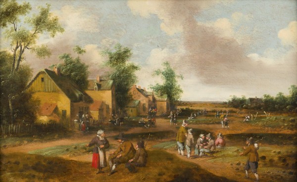 Auction 165<br>BLICK AUF DORF MIT BAUERN