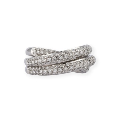 Picture 'LEO PIZZO' GEKREUZTER BRILLANT RING