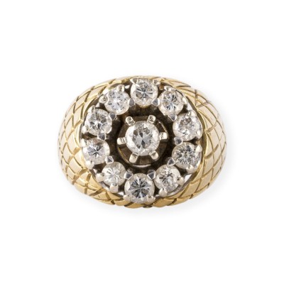 Picture DIAMANT HALO SIEGELRING