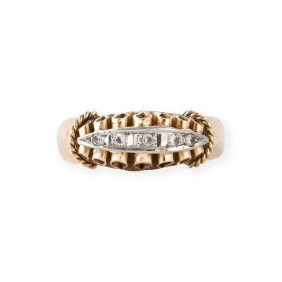 Picture RÜSCHENFÖRMIGER DIAMANT RING