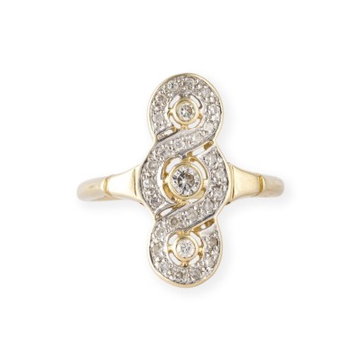 Bild SPIRALFÖRMIGER DIAMANT RING