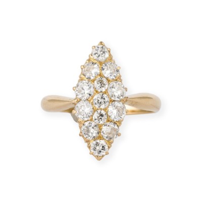 Picture NAVETTE DIAMANT RING