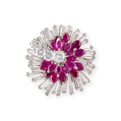 Bild RUBIN DIAMANT COCKTAIL RING