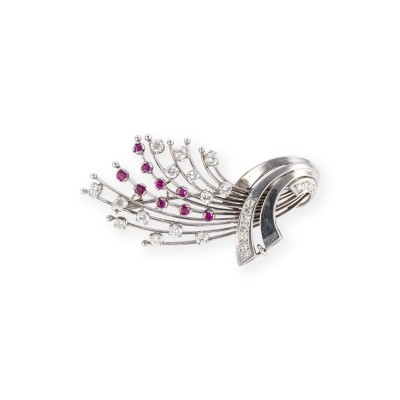 Picture SCHWUNGVOLLE DIAMANT BROSCHE