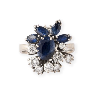 Bild SAPHIR BRILLANT CLUSTER-RING