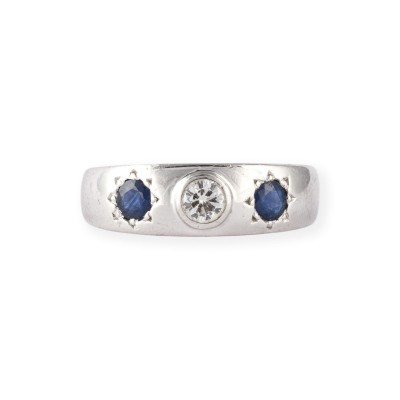 Picture TRILOGIE BRILLANT SAPHIR RING