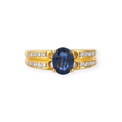 Picture SAPHIR SOLITÄR RING