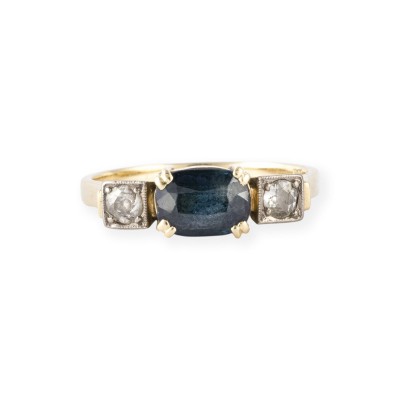 Bild SAPHIR DIAMANT TRILOGIE RING