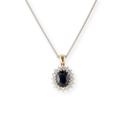 Bild KLASSISCHES SAPHIR ENTOURAGE COLLIER