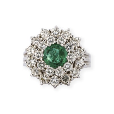 Bild SMARAGD ENTOURAGE RING