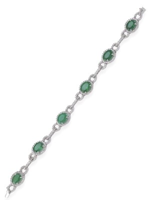 Bild ELEGANTES SMARAGD ARMBAND