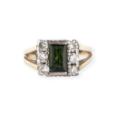 Picture TURMALIN DIAMANT RING