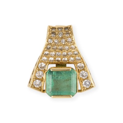 Picture SMARAGD DIAMANT ANHÄNGER