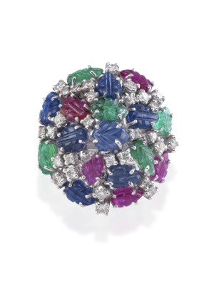 Bild BEDEUTENDER TUTTI FRUTTI RING