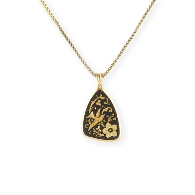Bild VOGEL BLUMEN COLLIER