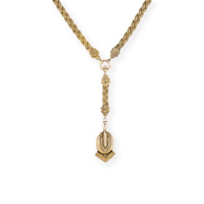 Picture GEFLOCHTENES MARIAGE COLLIER 19. JH.