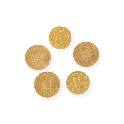 Auction 160<br>5-TEILIGES KONVOLUT VON MEDAILLEN MÜNZEN