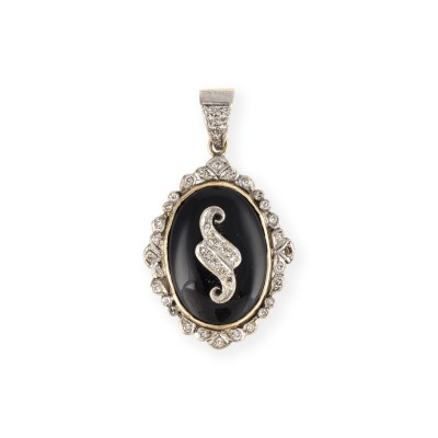 Bild ONYX DIAMANT ANHÄNGER