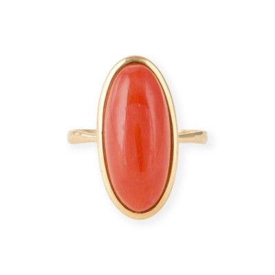 Bild OVALER KORALLEN RING*