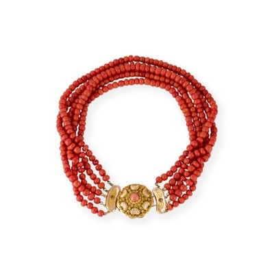 Bild MEHRSTRÄNGIGER KORALLEN CHOKER*