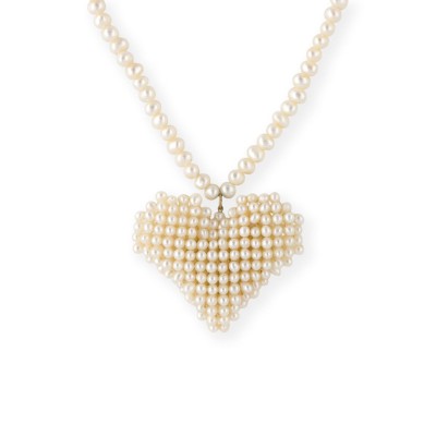 Bild PERLEN HERZ COLLIER
