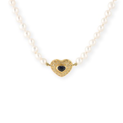 Bild PERLEN HERZ COLLIER