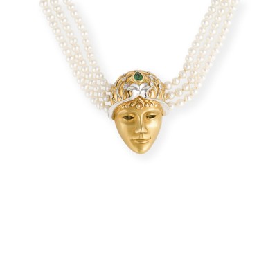 Bild PERLEN COLLIER MIT MASKENVERSCHLUSS