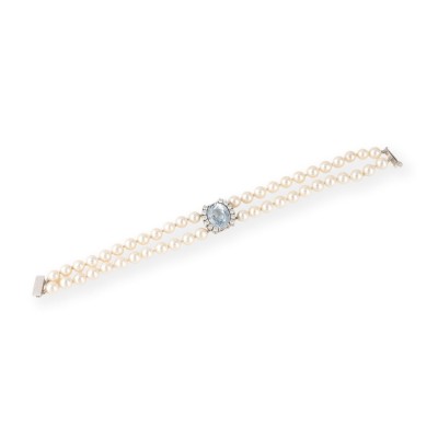 Picture BLAUTOPAS PERLEN ARMBAND