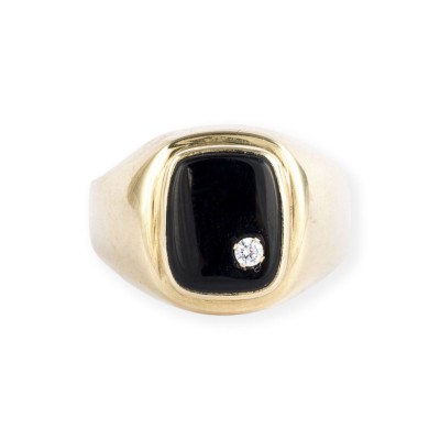 Bild HERREN ART DÉCO ONYX SIEGELRING