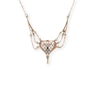 Bild JUGENDSTIL OPAL COLLIER