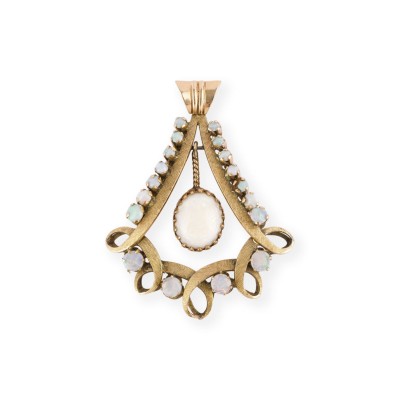 Bild ART NOUVEAU OPAL ANHÄNGER