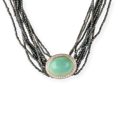 Bild FEINER MEHRSTRÄNGIGER PERLEN CHOKER