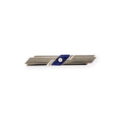 Picture GEOMETRISCHE LAPISLAZULI BROSCHE