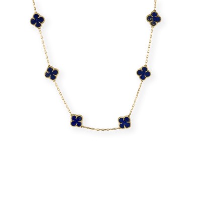 Bild 'BALESTRA' LAPIS LAZULI BLÜTEN COLLIER