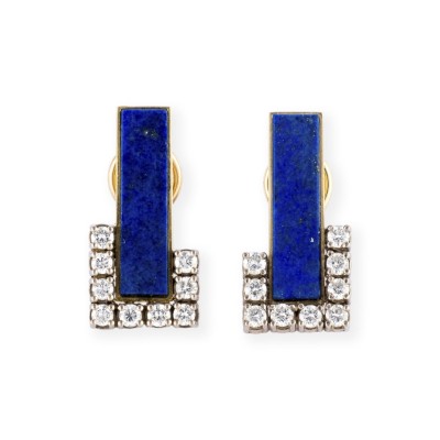 Bild LAPIS LAZULI OHRCLIPS