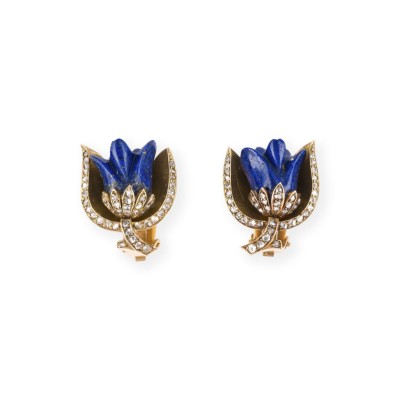 Bild LAPIS LAZULI ROSEN CLIPSTECKER