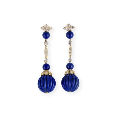 Bild VINTAGE LAPIS LAZULI OHRHÄNGER