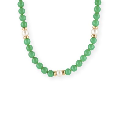Bild CHRYSOPRAS PERLEN COLLIER