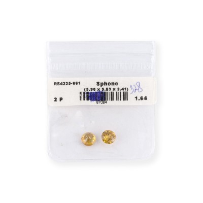Picture PAAR SPHENE/TITANITE 1.64 CT.