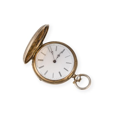 Auction 160<br>EMAILLIERTE TASCHENUHR 19. JH.