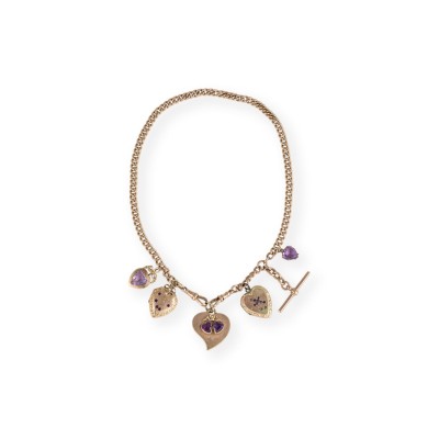 Auction 160<br>UHREN KETTE MIT ANHÄNGERN 19. JH.