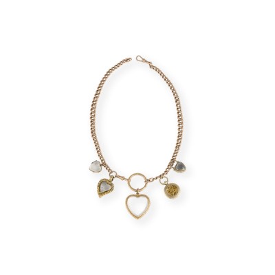 Auktion 160<br>UHREN KETTE MIT ANHÄNGERN 19. JH.