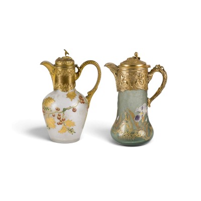 Auction 160<br>ZWEI JUGENDSTIL-KARAFFEN