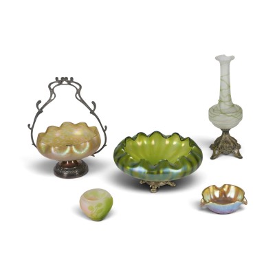 Auction 160<br>FÜNFTEILIGES GLAS-KONVOLUT