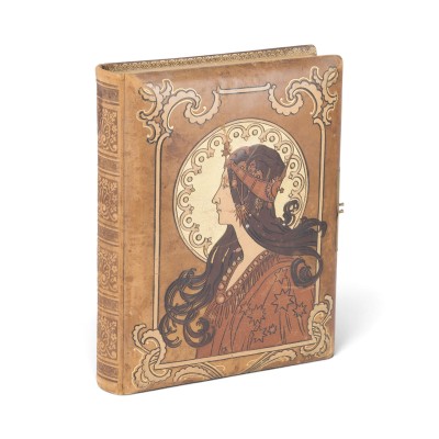 Auction 160<br>FOTOALBUM MIT MOTIV NACH ALFONS MUCHA