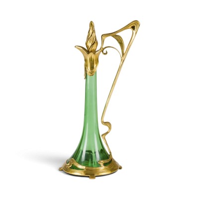 Picture JUGENDSTIL-WEINKARAFFE MIT METALLMONTIERUNG